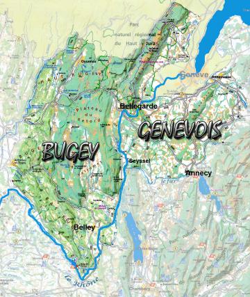 carte Bugey Genevois